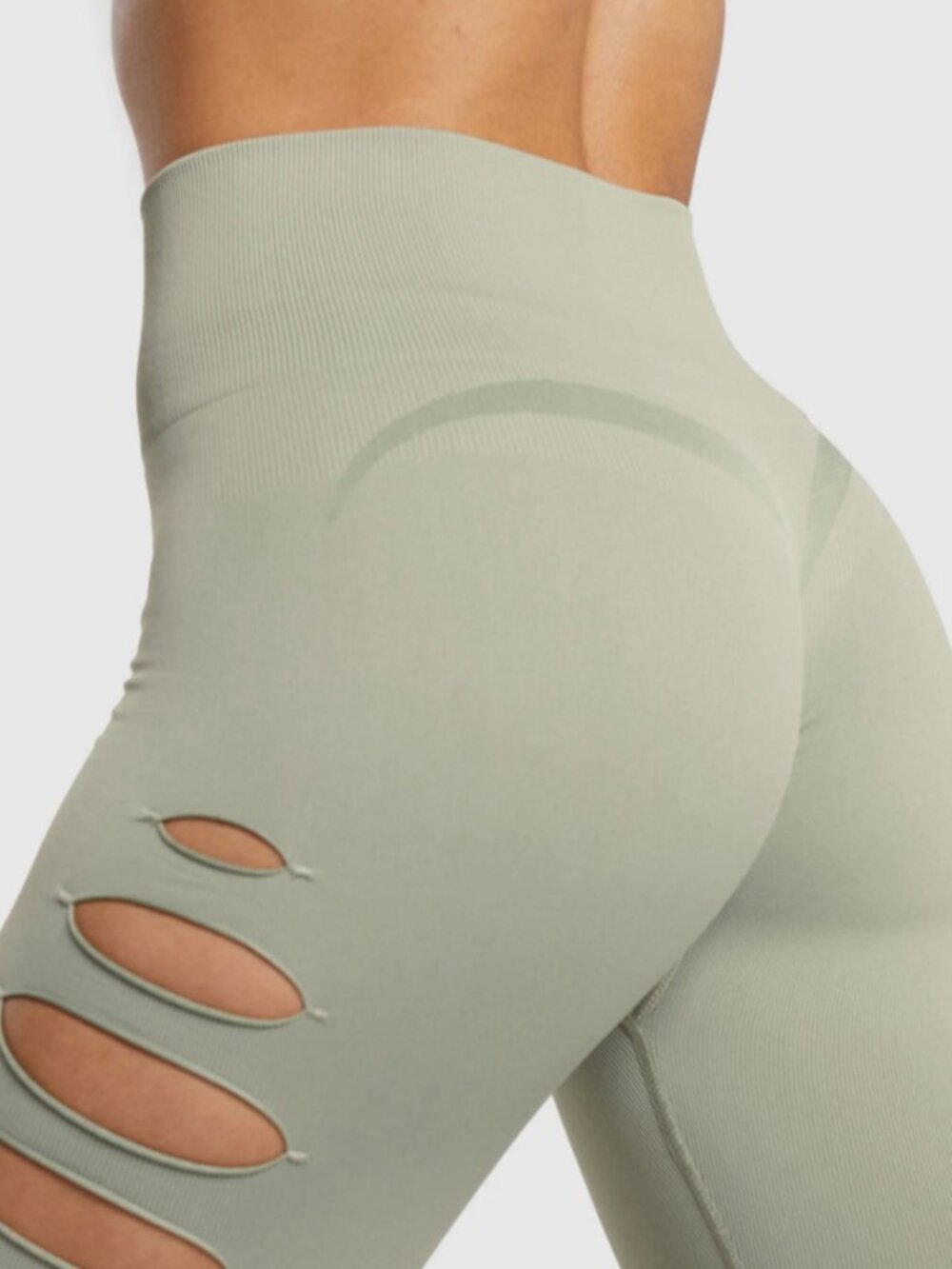 Gym Shark Gains Seamless Ripped Leggings